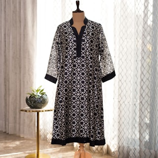 Black Lawn Kurti — Size M